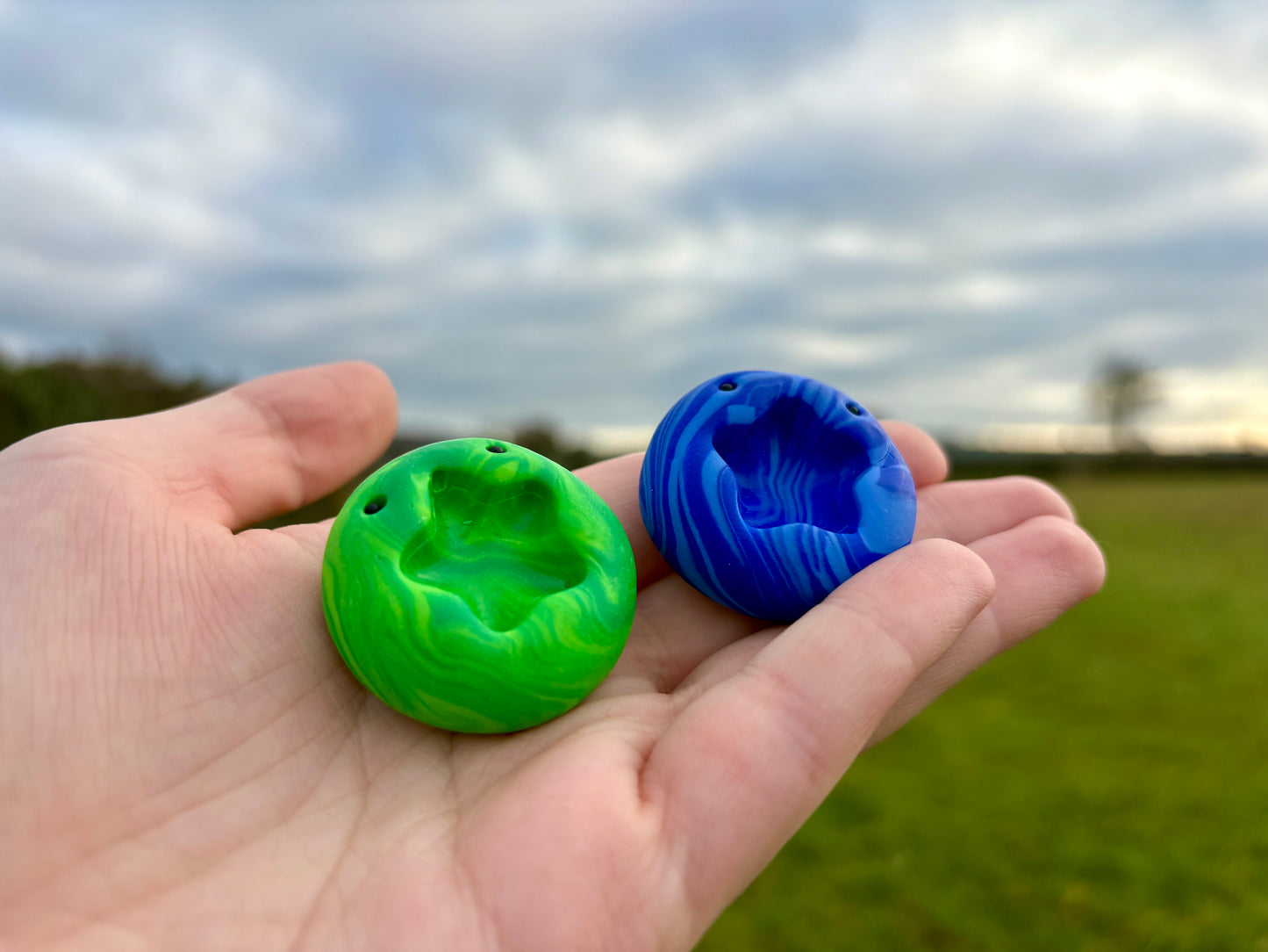 Thumbmi Star - multicolour tactile glitter worry stone / thumb fidget / comfort stone