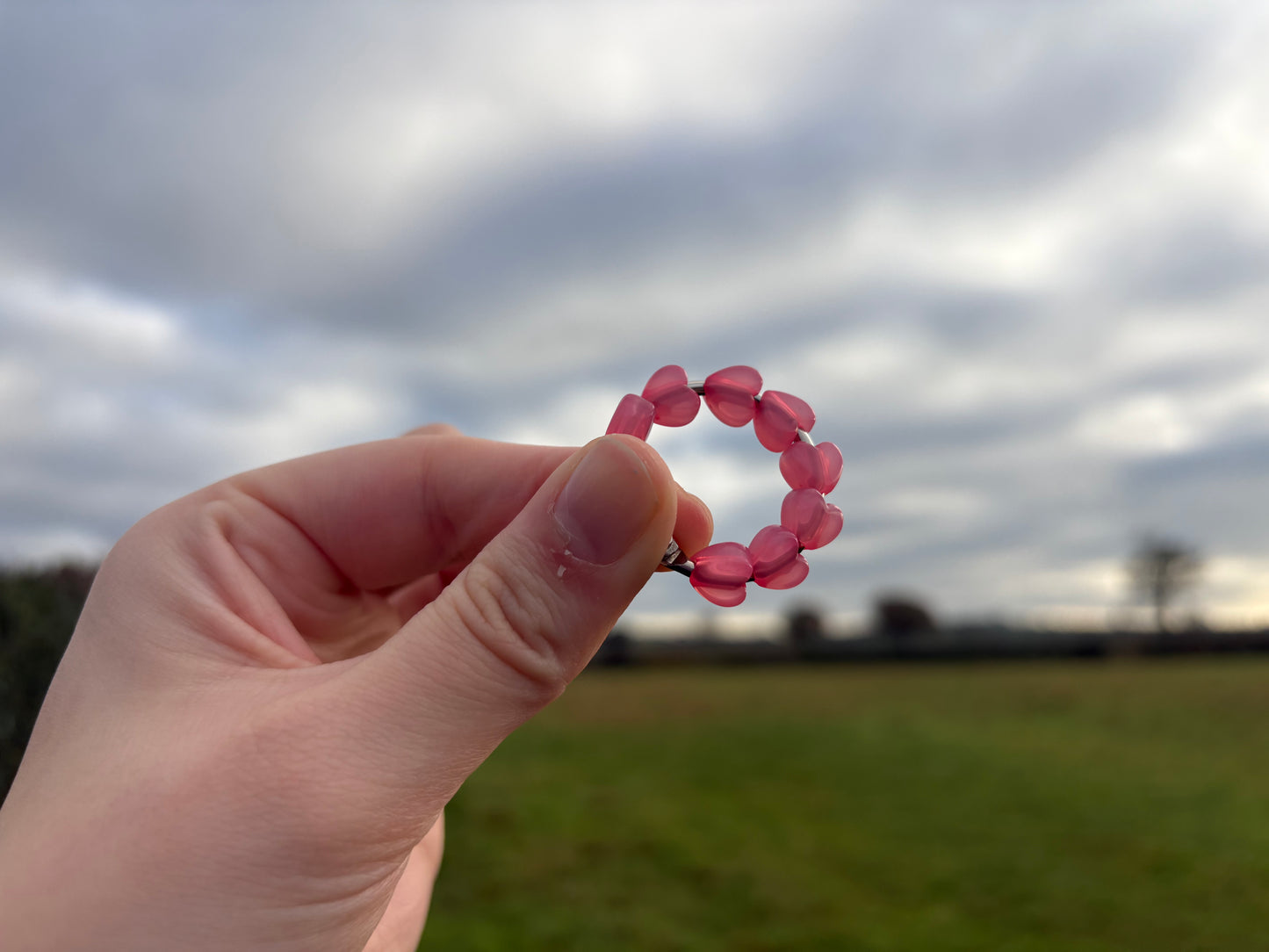 The Heart Bead Sensory Seeker ®️| rolling fidget | stimming | neurodivergent | autism stress ring
