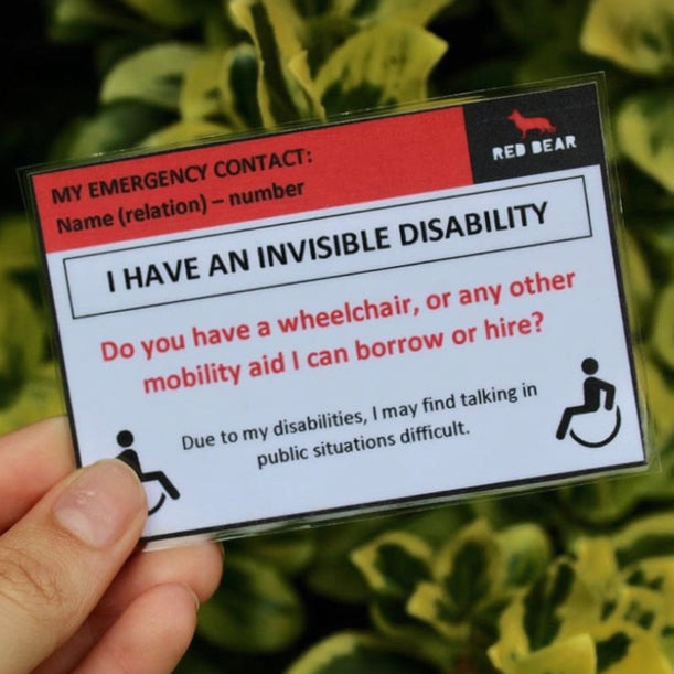 Do you have a wheelchair or mobility aid for hire? Communication card