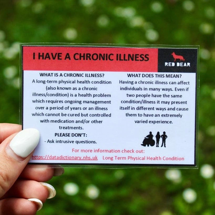 I have a chronic illness medical alert/communication card
