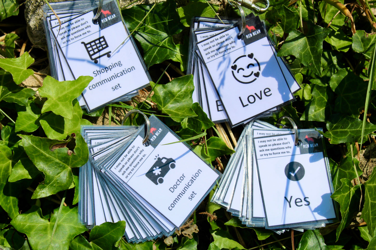 4 pack communication card/non-verbal set bundle