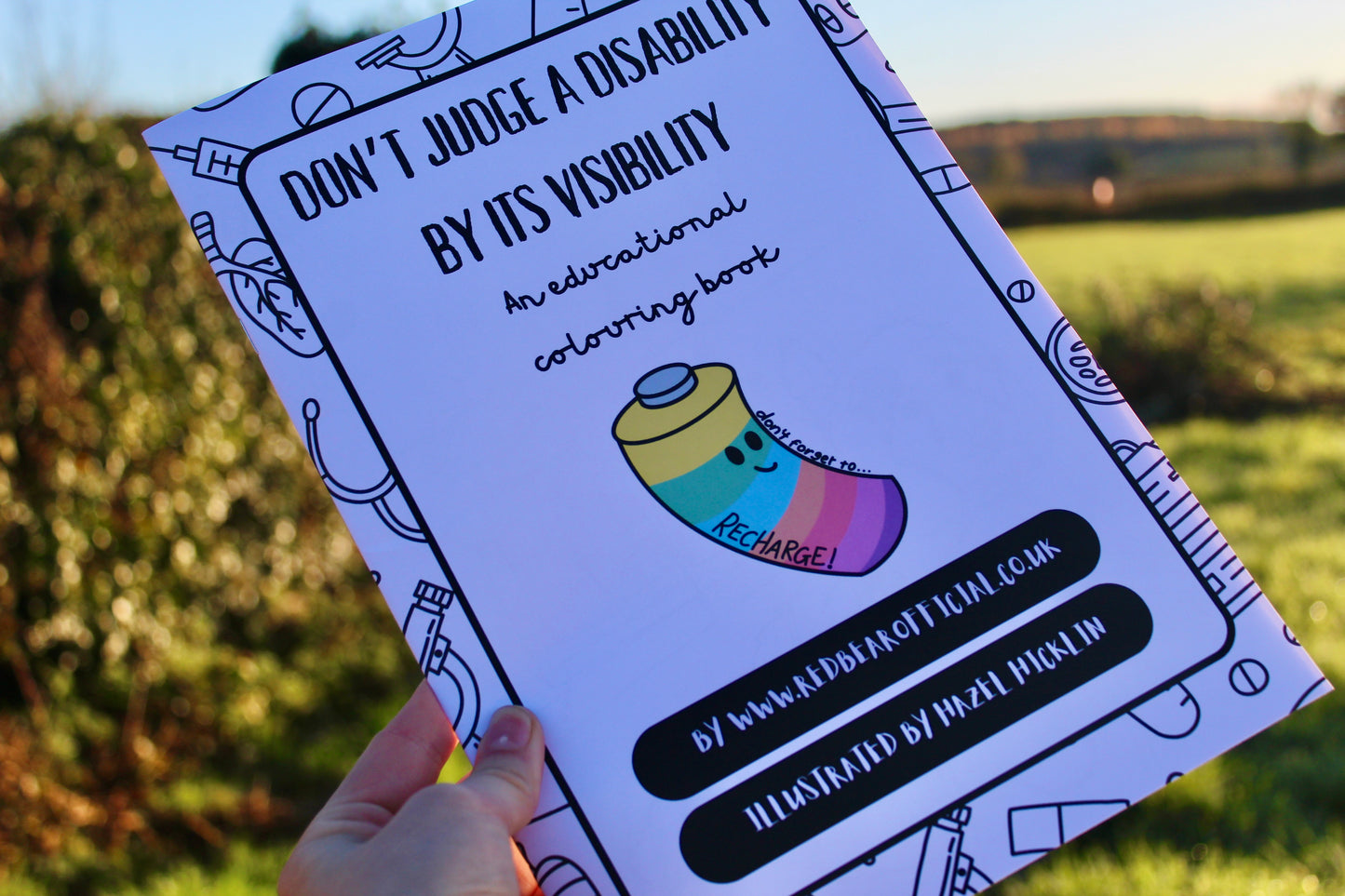 A4 Don't Judge A Disability By Its Visibility | Educational Colouring Book