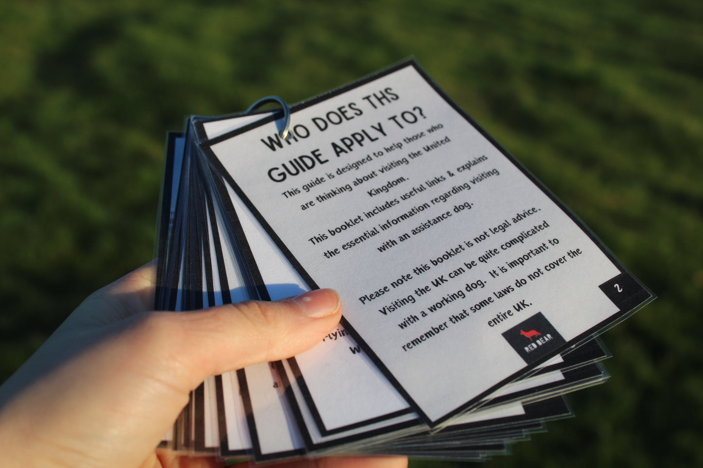 A guide to travelling to the UK with a working dog (information booklet)