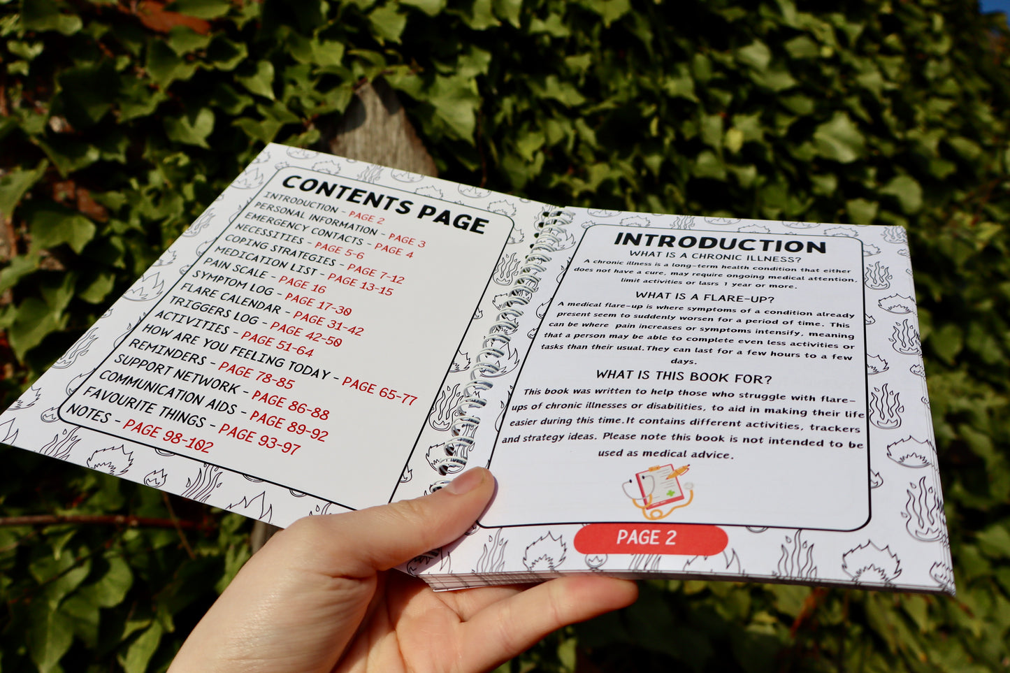 The Flare-up Handbook | A5 chronic illness | disability journal | Planner