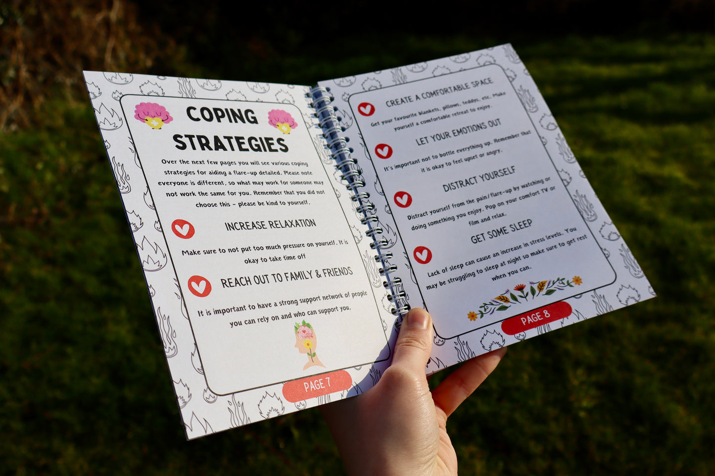 The Flare-up Handbook | A5 chronic illness | disability journal | Planner