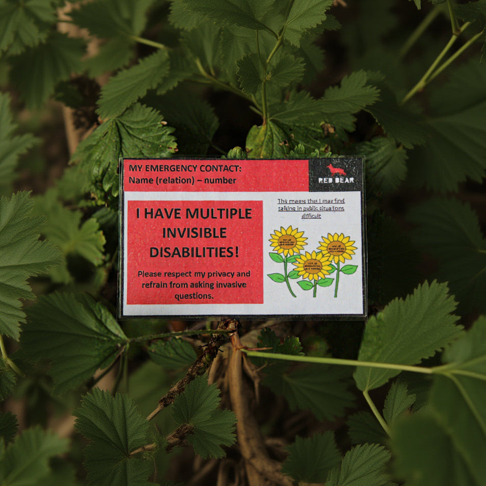 I have multiple disabilities medical alert communication card