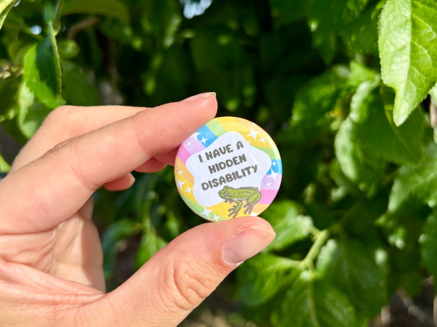 I have a disability animal pin badge | chronic illness | autism |32mm pin badges | 20 different designs