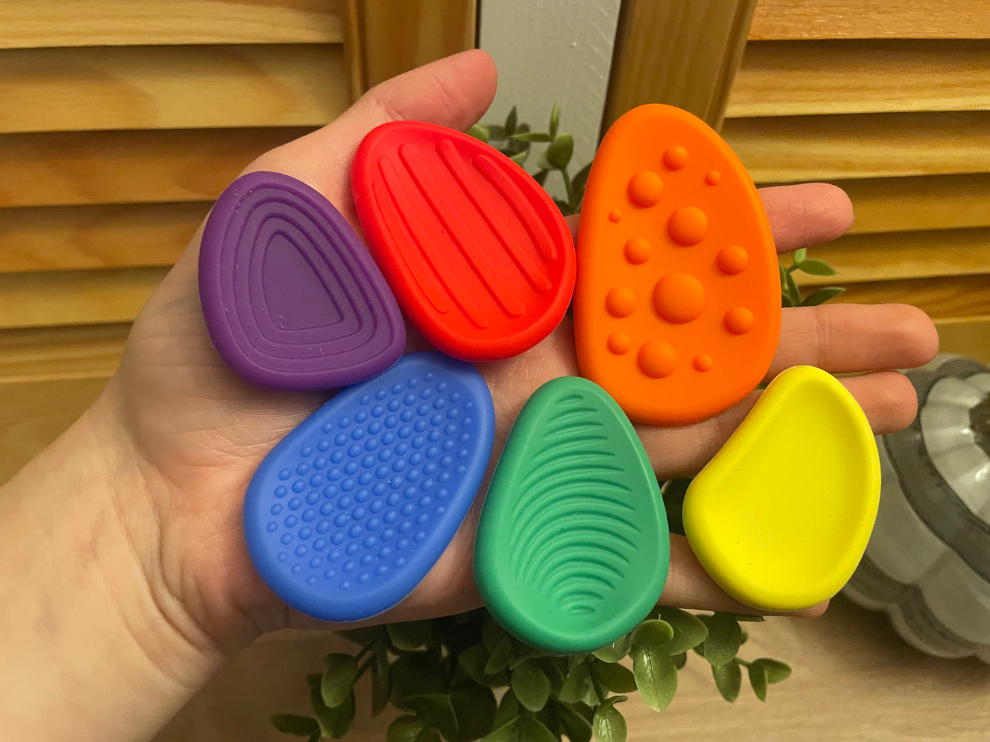 Textured Silicone Worry Stones | anxiety | ADHD | soothing and calming tool