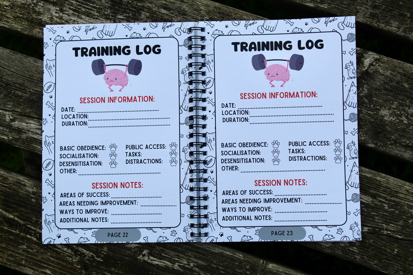 Assistance Dog Training Journal | training log | training diary