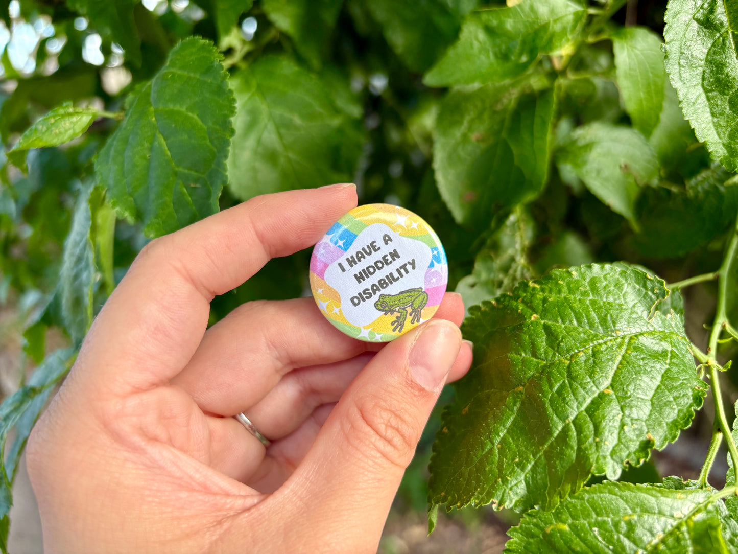 I have a disability animal pin badge | chronic illness | autism |32mm pin badges | 20 different designs