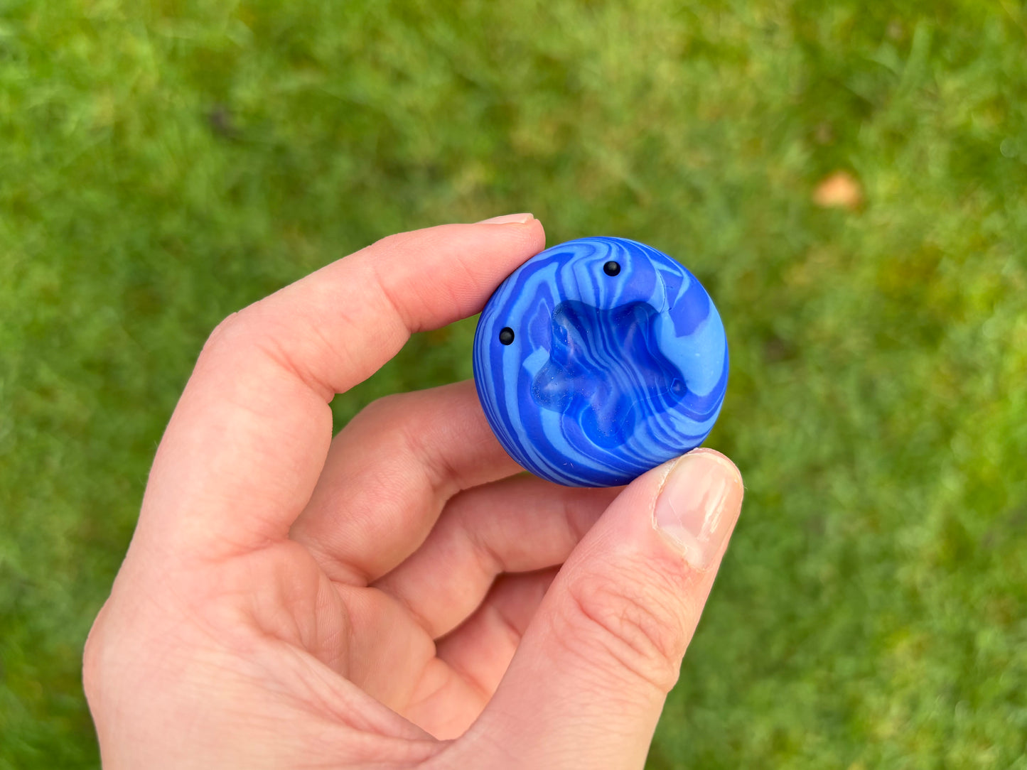 Thumbmi Star - multicolour tactile glitter worry stone / thumb fidget / comfort stone