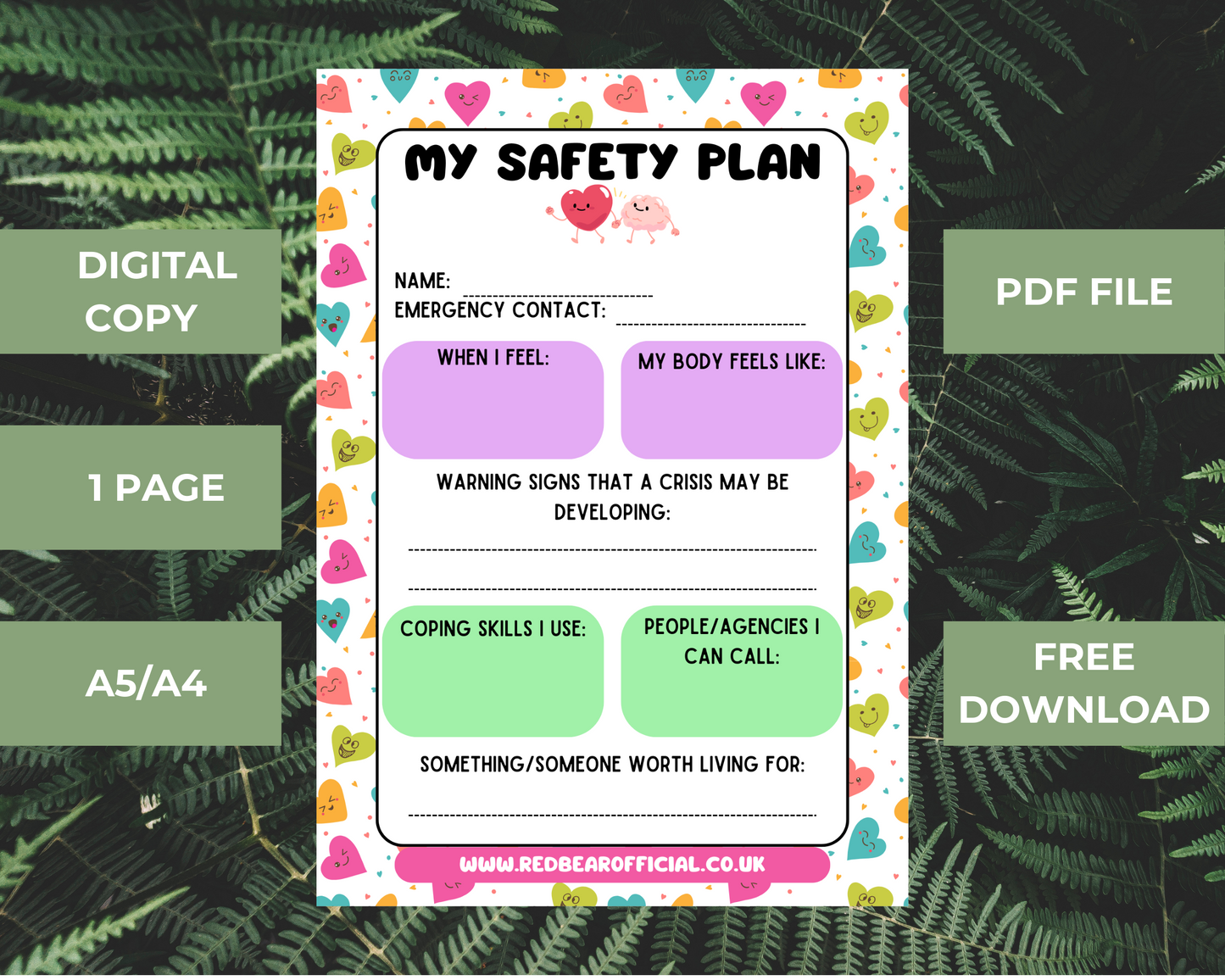 FREE SAFETY PLAN | DIGITAL DOWNLOAD