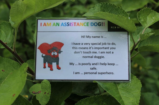 Child friendly working dog card