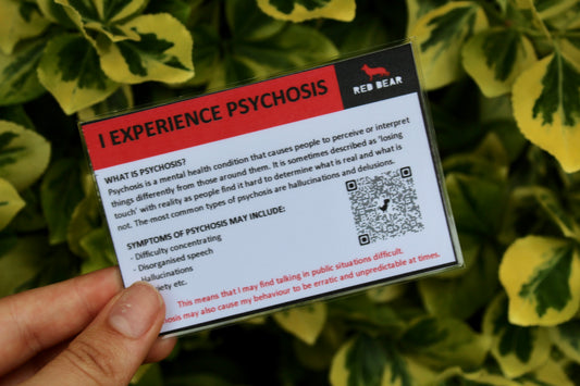 I experience psychosis medical alert/communication card