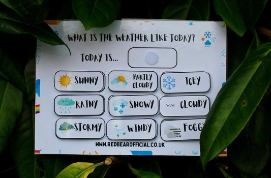 Velcro what is the weather today? activity / weather tracker / for toddlers, pre-school, nursery educational learning resource