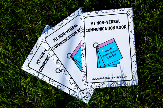 A5 Non-verbal autism communication book with over 260+ icons