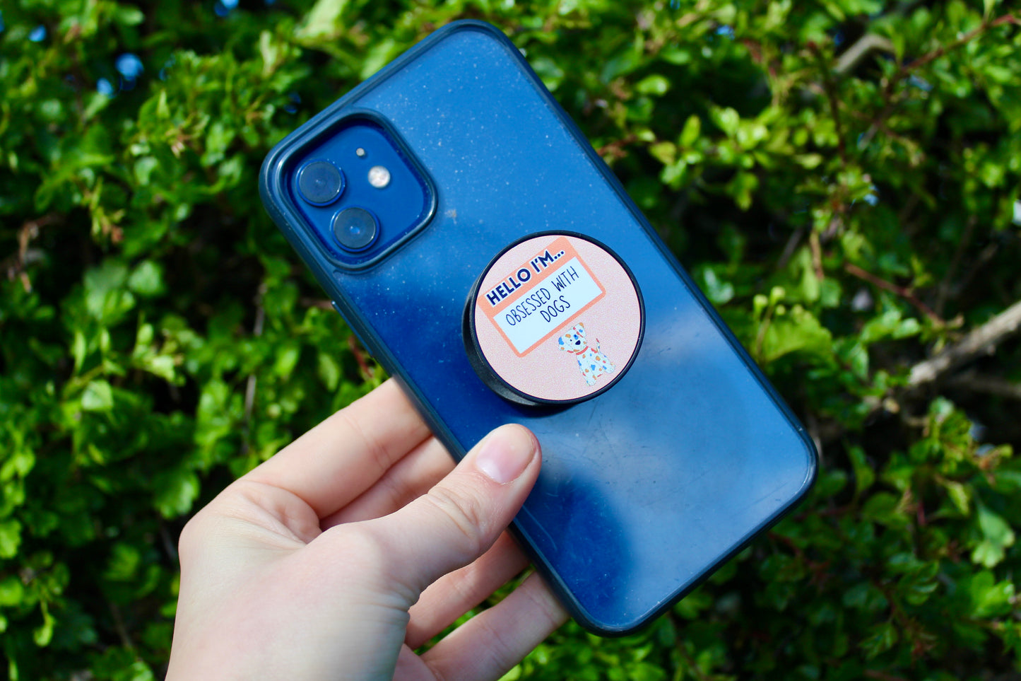 Disability | Chronic illness | obsessed with dogs phone grip/stand