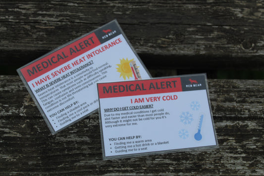 I get cold easily | Communication Card/Alert