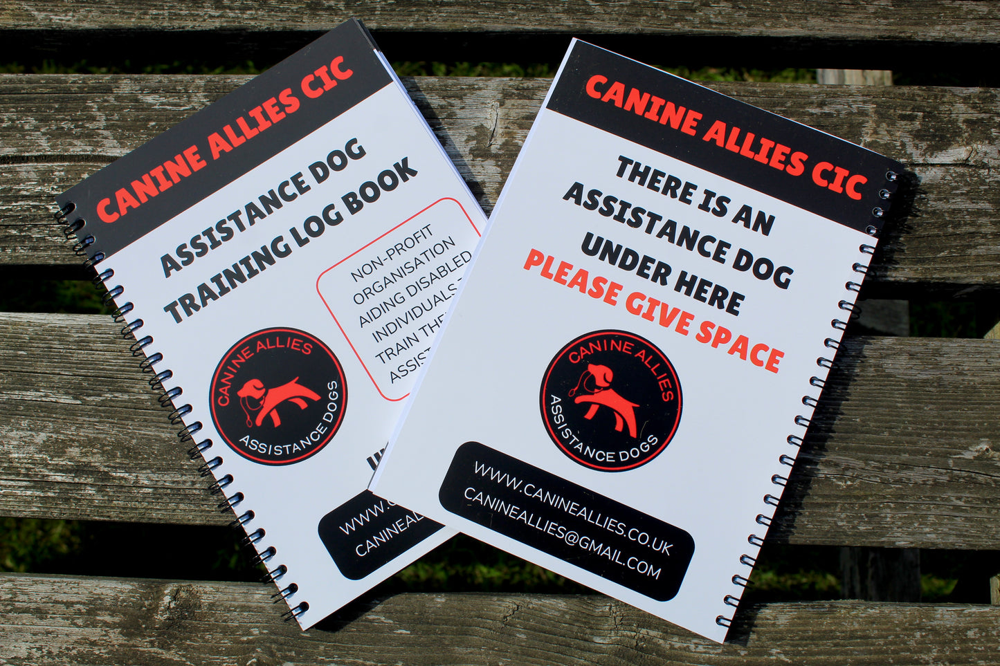 Physical Copy Canine Allies A5 training log book | Members only