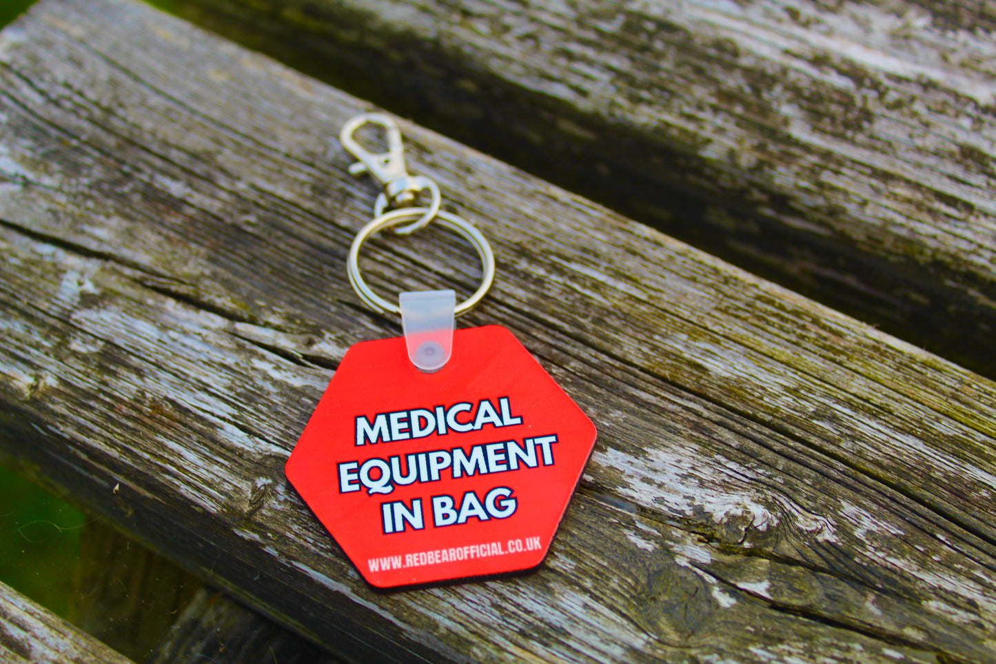 Medical Alert | Emergency Information Keyring | Check Mobile Device | Medical Equipment In Bag