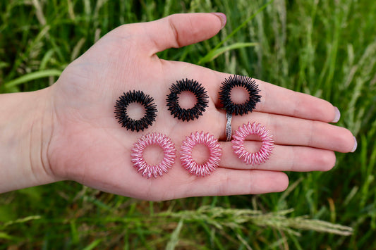 Metal Acupressure Ring | stretchy metal ring for Anxiety, Autism, Panic Attacks etc. | Pain stim